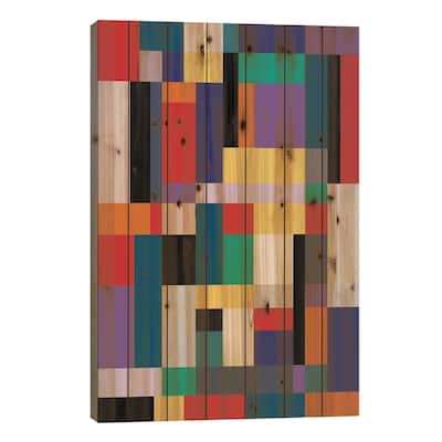 Modernism Two Print On Wood by The Usual Designers - Multi-Color