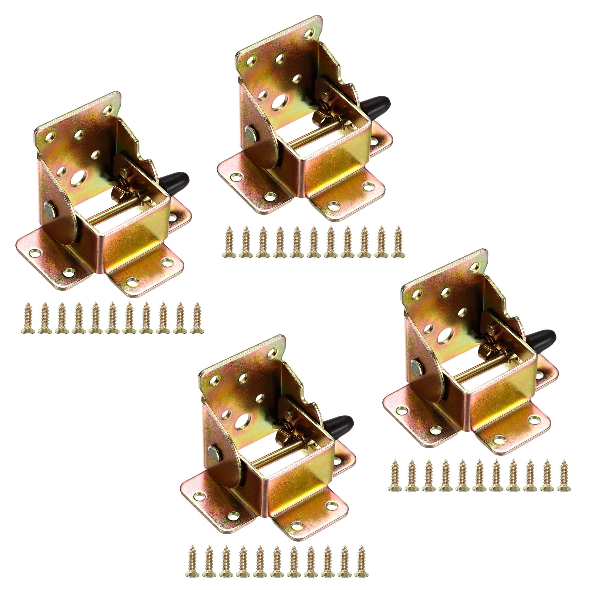 Folding Hinge Metal Self-Locking Frame Extension Rack Bracket w Screws ...