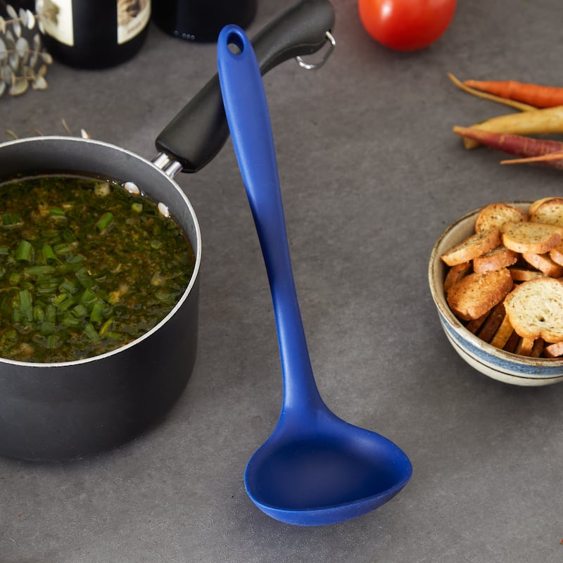 Ela's Silicone Ladle - Blue - 11 x 3.5 x .5