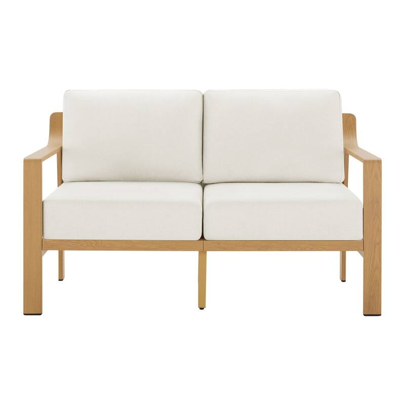 Spruce & Spring Outdoor Patio Furniture Set Aluminum Sofa Accent Chair