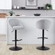 preview thumbnail 40 of 84, Porch & Den Livesey High Back Adjustable Bar Stool with Rounded T Footrest (Set of 2)