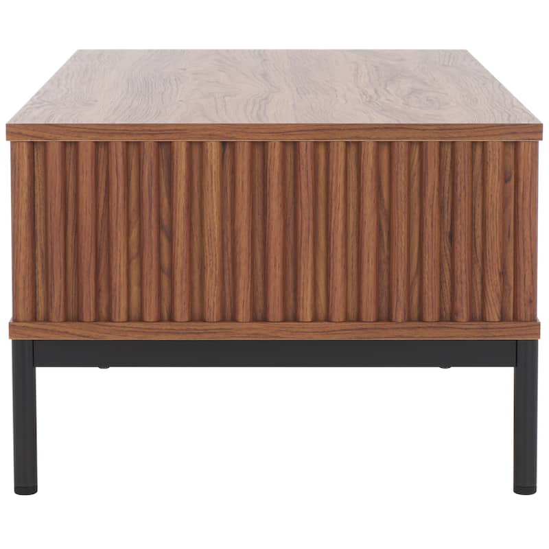 SAFAVIEH Lylia 2-Door Storage Coffee Table - 43.7 in. W x 21.5 in. D x 15.4 in. H