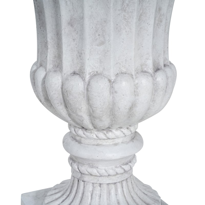 Christopher Knight Home - Valcour Handcrafted Resin Urn Planter with Classic Indoor Outdoor Versatility