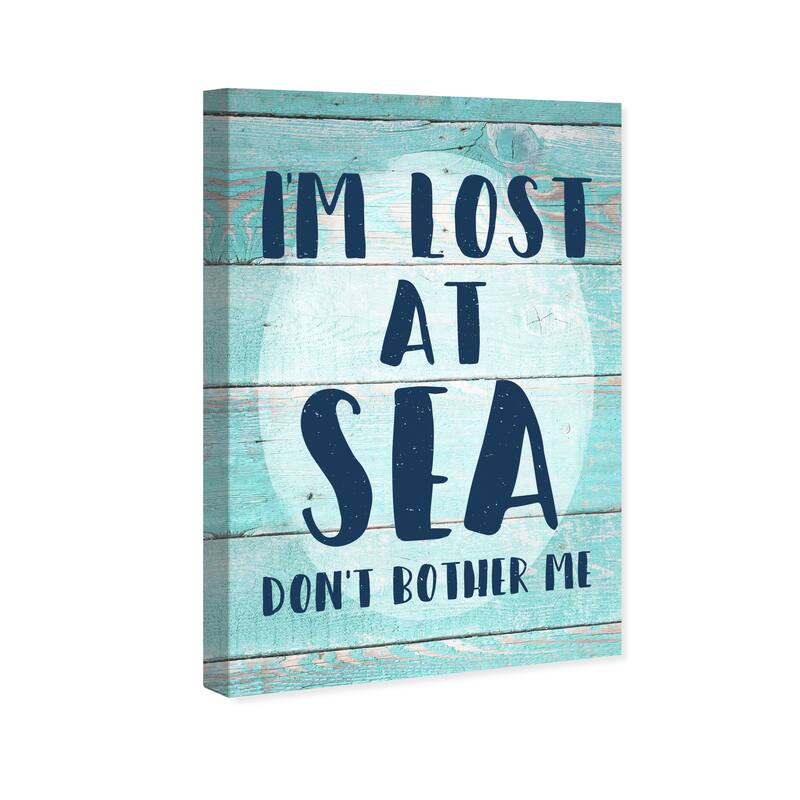Wynwood Studio Canvas Nautical and Coastal Lost at Sea Green and Mint Green Nautical & Coastal Wall Art Canvas Print
