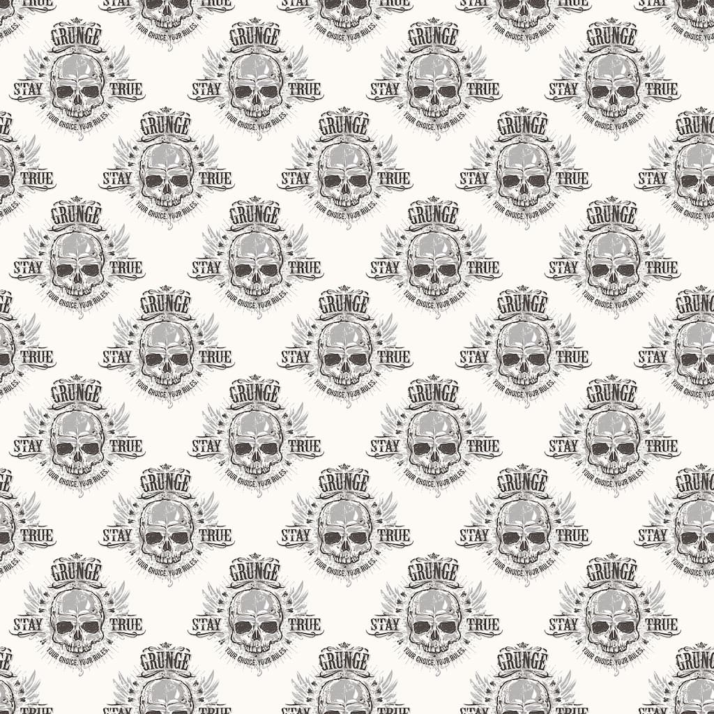 skull wallpaper roll