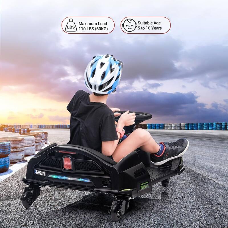 12V Electric Ride On Go Kart Kids Drifting Car for Kids Best Gifts