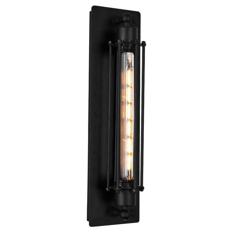 Kiera 1 Light Wall Sconce With Black Finish