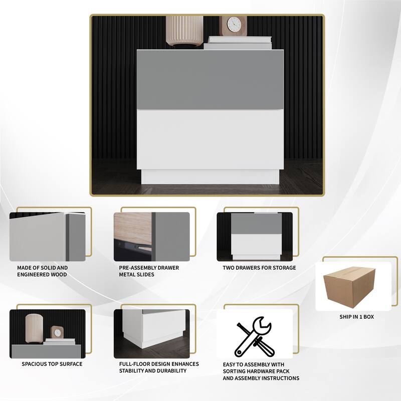 CraftPorch Contemporary Luxury Nightstand