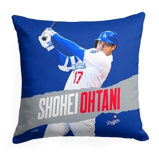 MLB Los Angeles Dodgers Player Shohei Ohtani 18 Inch Throw Pillow