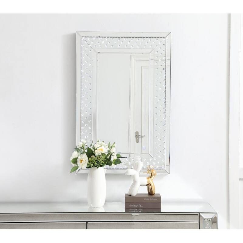 River LED Crystal Mirror - Clear