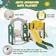 preview thumbnail 9 of 28, Toddler Slide and Swing Set 8 in 1 with Basketball Hoop