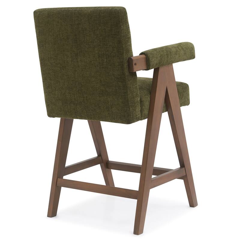 Contemporary Upholstered Counter Height Stools Single