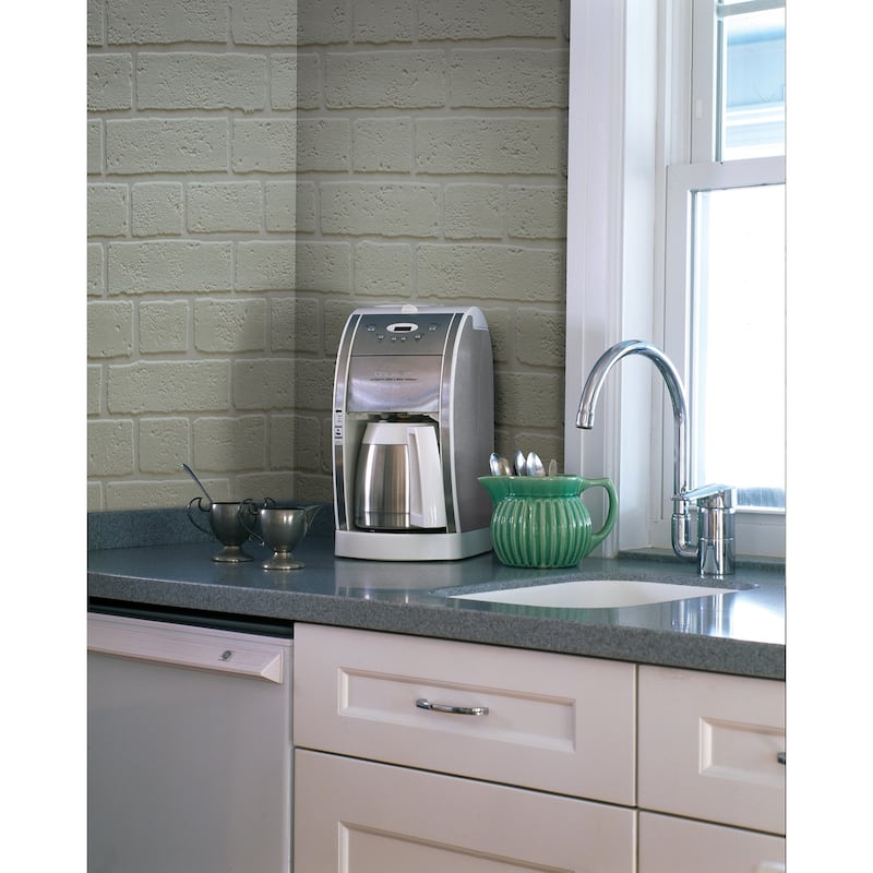 Brewster Bridgers Paintable Brick Wallpaper - 20.5in x 396in x 0.025in