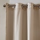 preview thumbnail 8 of 70, SunSmart Mirage Knitted Jacquard Total Blackout Grommet Window Curtain Panel
