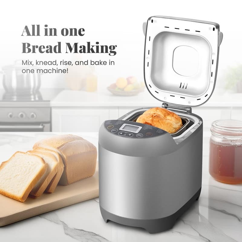 Elite Cuisine EBM5318 2lb Programmable Bread Machine