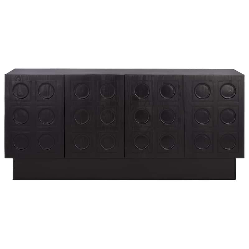 SAFAVIEH Couture Osmund 4-Door Wood Sideboard - 62"W x 18"D x 30"H