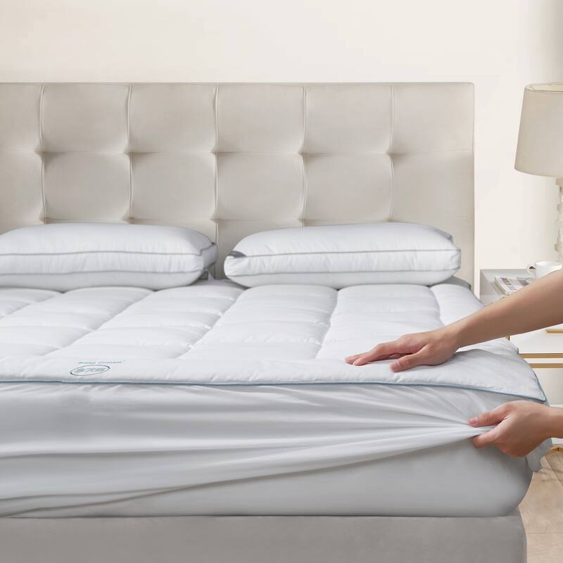 Sleepclimate Down Alternative Mattress Pad With 37.5 Technology - White