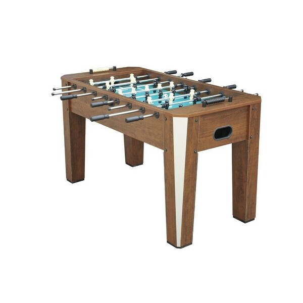 Official 5 Ft Woodgrain Foosball Table - 60 x 30 x 35 inches. Opens flyout.