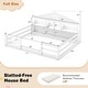 preview thumbnail 8 of 7, Twin/Full Size Versatile 2-in-1 Montessori Floor Bed w/LED Light White - Full Size