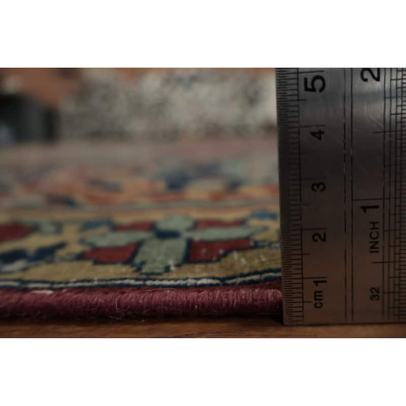 Hand Knotted Oriental 100% Wool Carpet Traditional Floral Oranges & Rust Tabriz Area Rug - 17' 9'' X 12' 8''