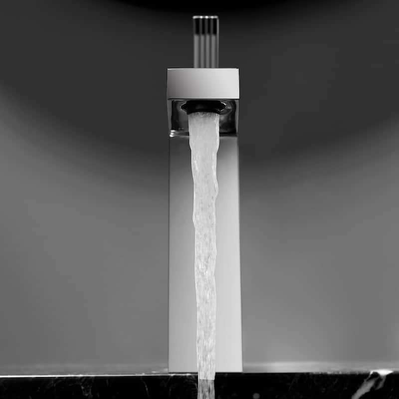 8"H Solid Brass Creative Single-Handle Bathroom Faucet