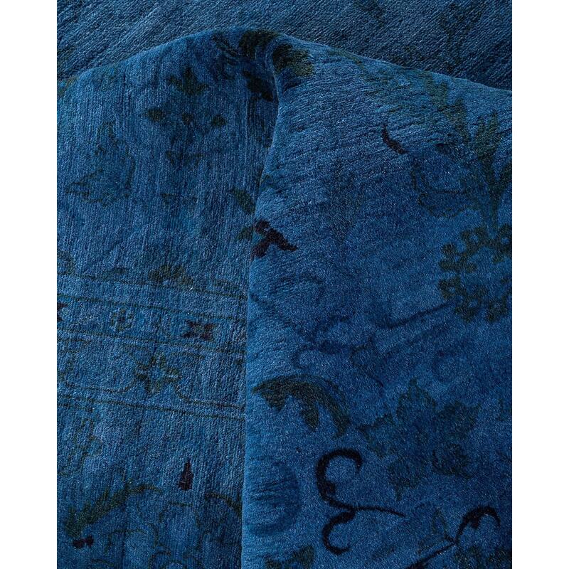 Fine Vibrance, One-of-a-Kind Hand-Knotted Area Rug - Gray, 8' 2" x 10' 4" - 8' 2" x 10' 4"