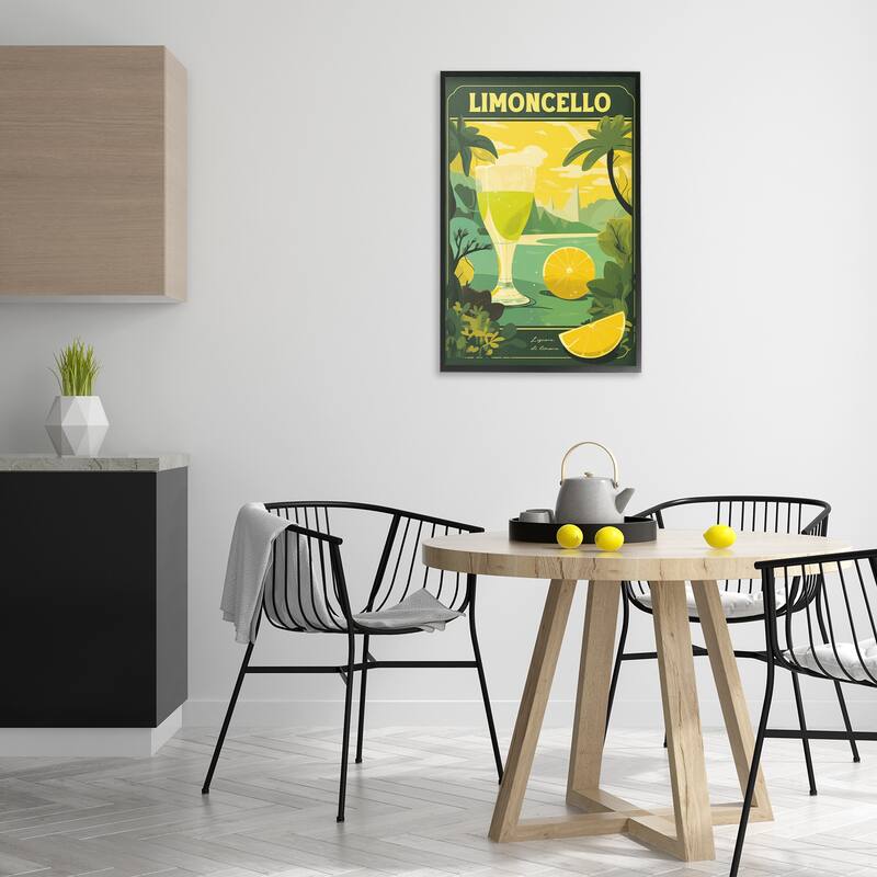 Stupell Lemon Cocktail in Tropical Scene Framed Giclee Art Design By Andreas Magnusson