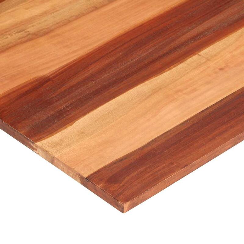 vidaXL Table Top Natural Wood Solid Acacia Wood 23.6 x 55.1 in Durable - 55.1 x 23.6 x 0.6 in