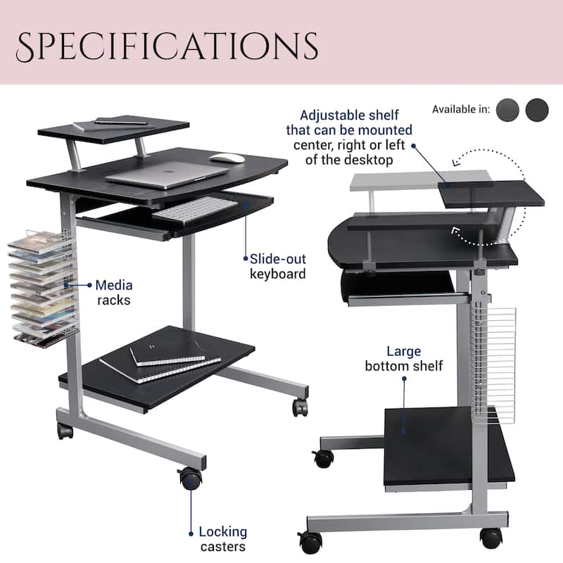 Ergonomically Designed Space-saver Computer Desk