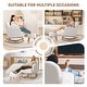 preview thumbnail 18 of 46, HOMYKA 27.95” Wide Rocking Chair with Ottomans for Nursery and Living Room