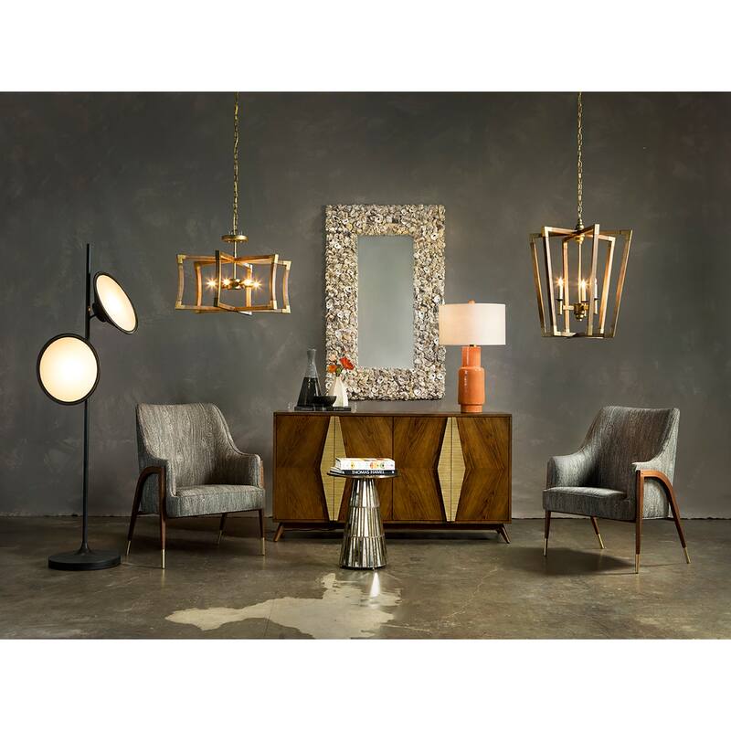 Currey & Company Janeen Orange Table Lamp - 31"h x 18"dia