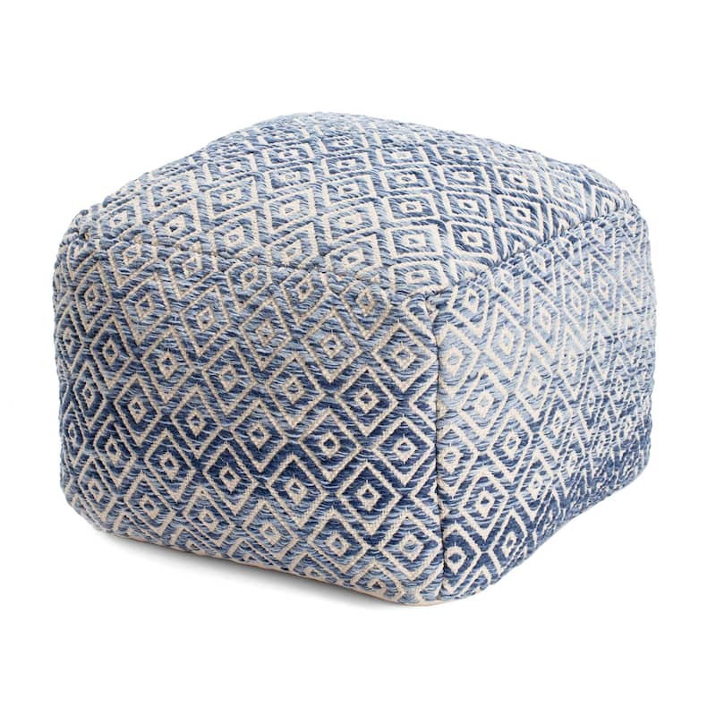 Jani 22-inch Ottoman Pouf - Handcrafted Handmade Ottoman for Seating, Footrest, Home Decor for Living Room, Bedroom