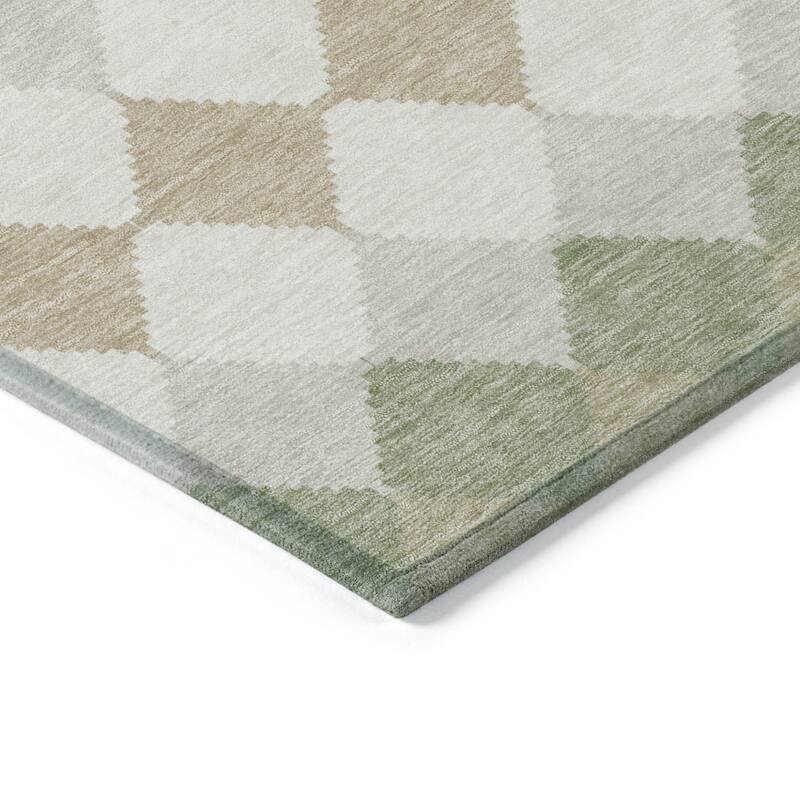 HomeRoots Geometric Transitional Rectangle Outdoor Rug