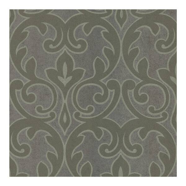 Shop Dior Grey French Damask Wallpaper 396in X 20 5in 0 25in
