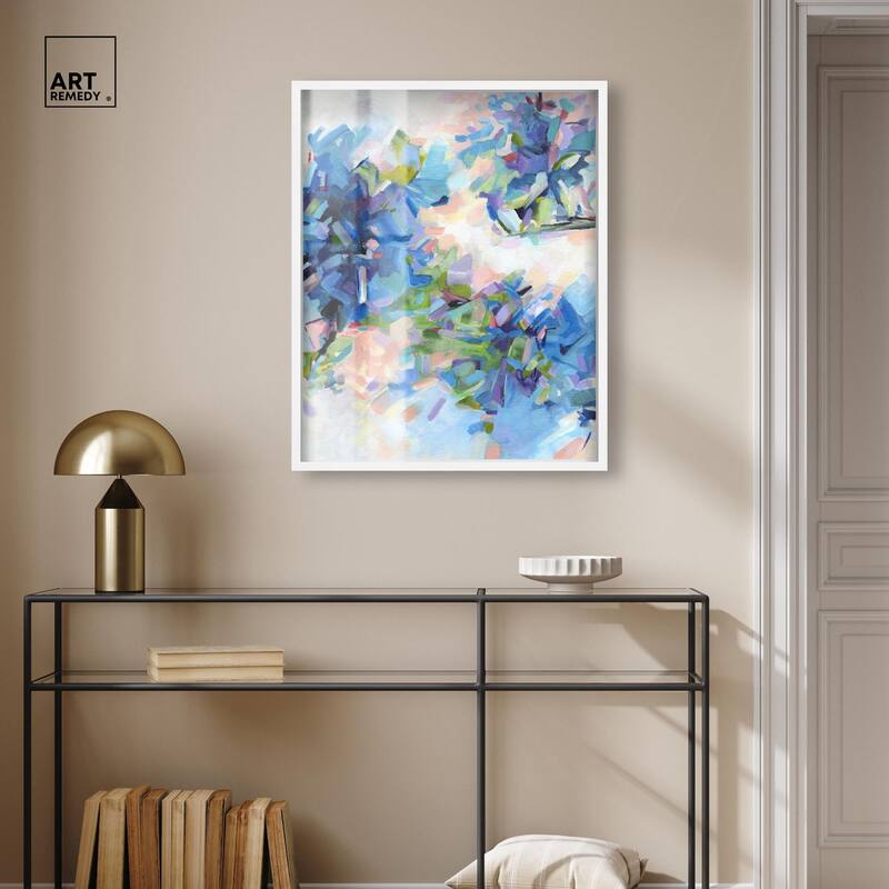 Blue Botanicals Shadowbox by Art Remedy