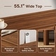 preview thumbnail 4 of 10, FURNIWAY Walnut Drawer Tall Dresser, Modern Chest with Hidden Handles, Storage Organizer