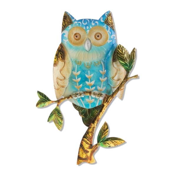 Handmade Owl Blue Wall Decor (Philippines) - 9 x 1 x 12. Opens flyout.