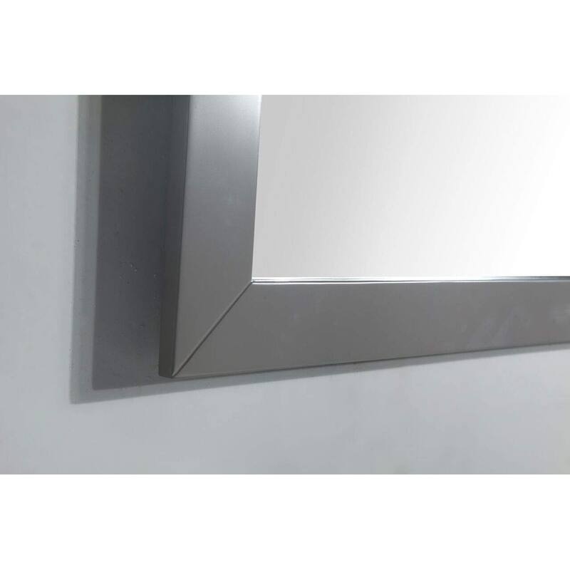Vanity Art 48" Single Sink Bathroom Vanity Set with Engineered Marble Top and Free Mirror