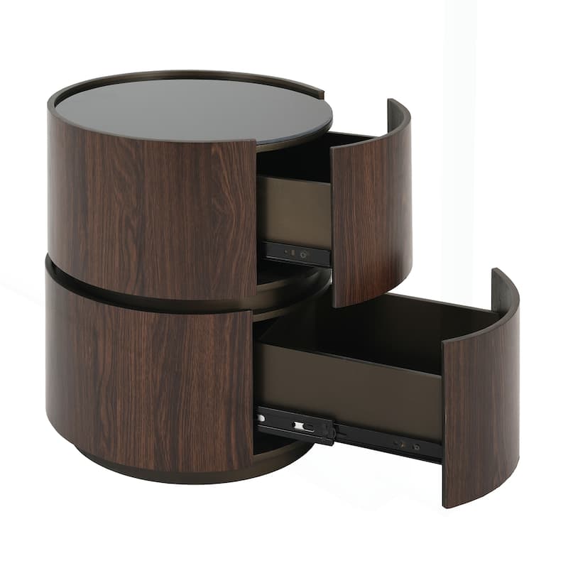 Chic Double-Layer Storage Side Table with Modern Design for Versatile Use