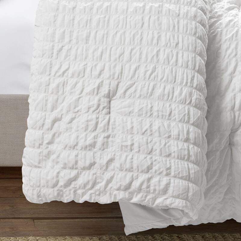Lush Decor Crinkle Textured Dobby Comforter Set
