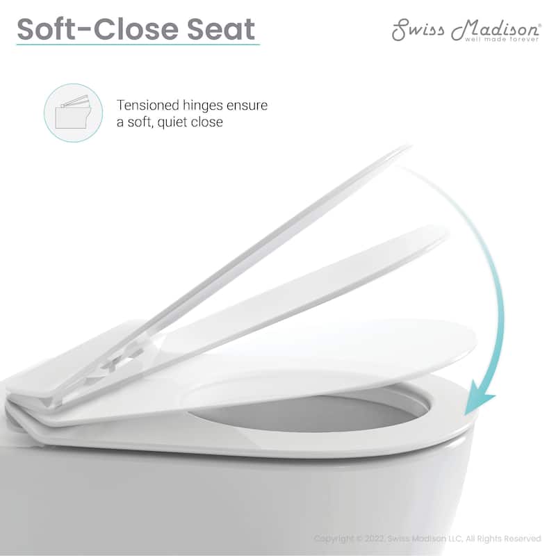 Cascade Back-to-Wall Elongated Toilet Bowl