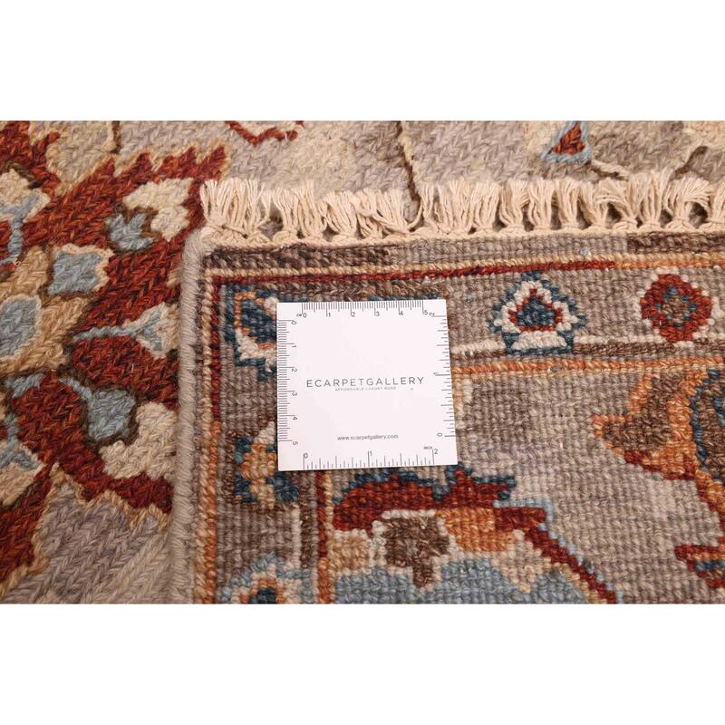 ECARPETGALLERY Flat-Weave Lahor Finest Grey Wool Tapestry Kilim - 2'6 x 9'10