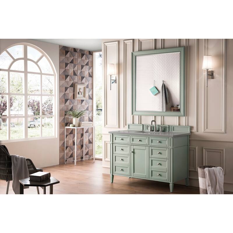 James Martin Vanities Brittany 48" Single Vanity, Sage Green