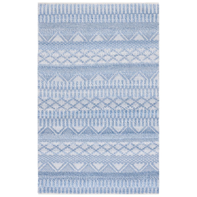 SAFAVIEH Handmade Natura Janulia Rug - 6' Square - Blue/Grey