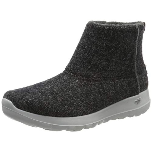 Shop Skechers Women�s Ankle Boots, Grey Charcoal Wool Ccl