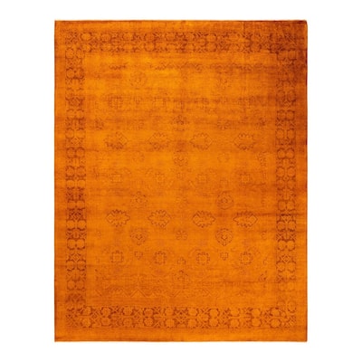 Vibrance, One-of-a-Kind Hand-Knotted Area Rug - Gold, 8' 3" x 10' 4" - 8' 3" x 10' 4"