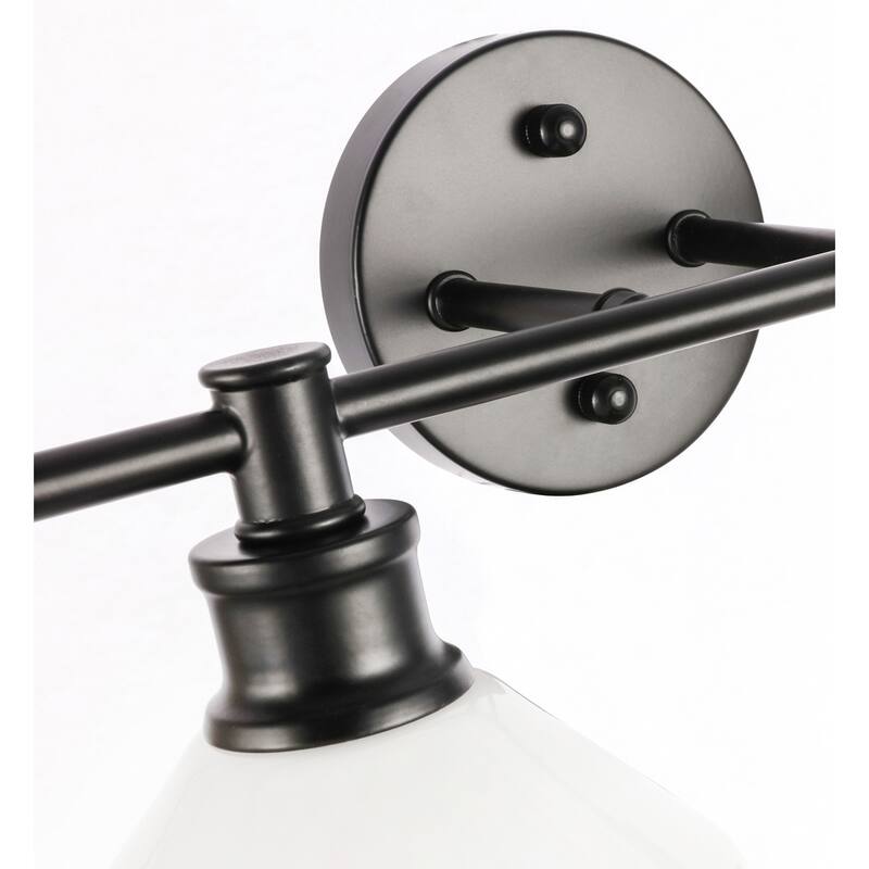 Gwyneth 4-light Contemporary Frosted Glass Vanity Light