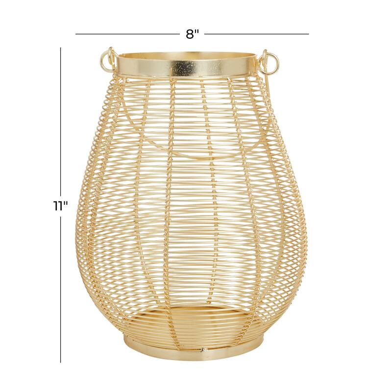Gold Iron Glam Lantern