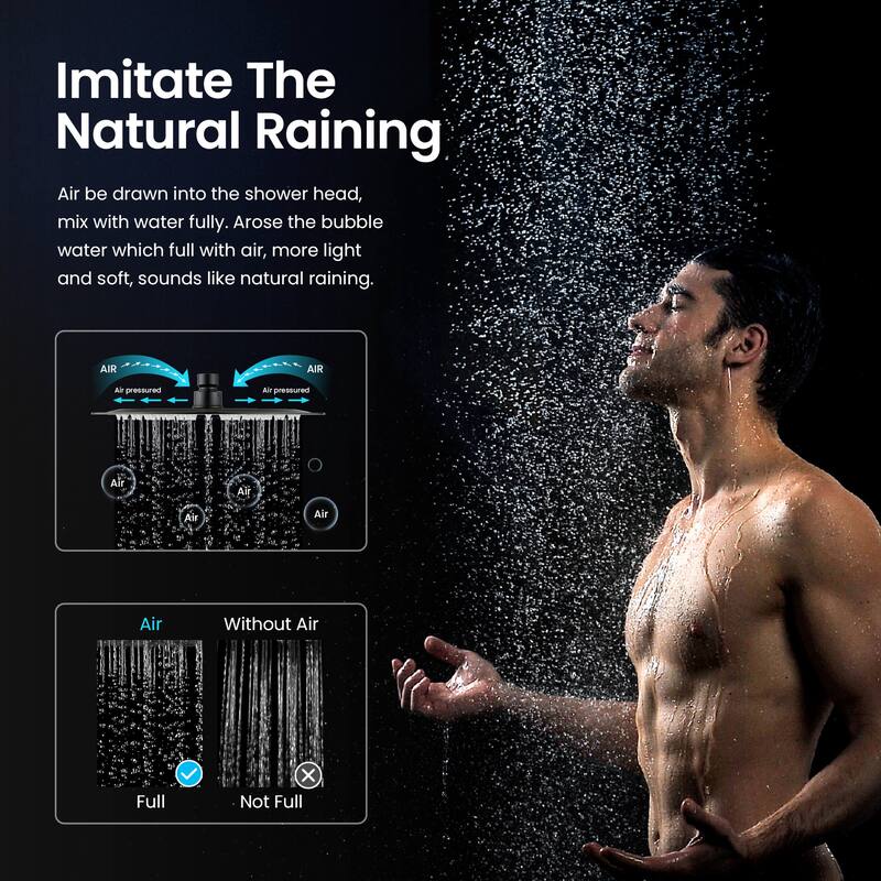 Circular Pressure Balanced Single Function Shower System with Rough In Valve