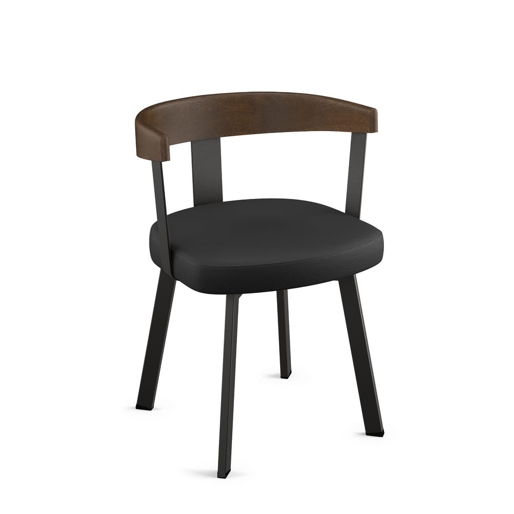Amisco Lars Dining Chair with Wooden Backrest and Armrests